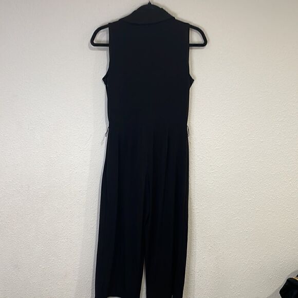 Michael Kors Women’s Sleeveless collared Jumpsuit | black | size XS - Picture 7 of 10